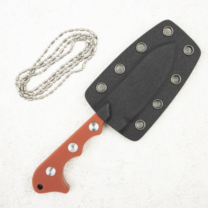 Шейный нож QSP Neckmuk, D2, G10 Red, QS125-G