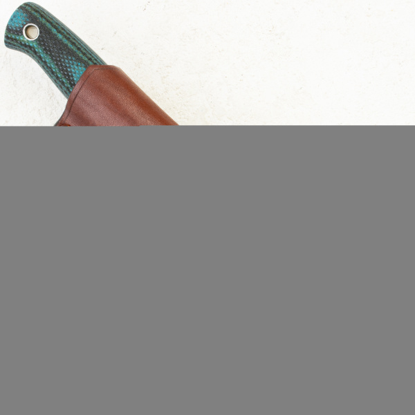 Нож Южный Крест Росомаха, VG-10, Convex, Micarta Black/Blue Handle, 215