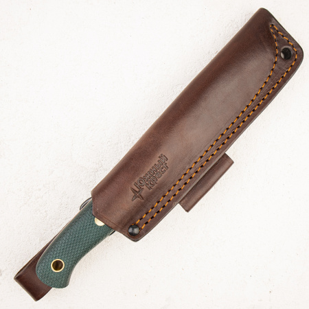 Нож Южный Крест ЯГД, CPR, Конвекс, Микарта Изумруд, Насечка - купить в интернет-магазине Blademan