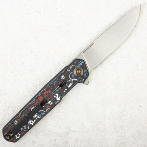 Нож WE Knife Navo, CPM 20CV,  Nebula Fat Carbon Fiber/Titanium - складной туристические ножи из стали Нож WE Knife Navo, CPM 20CV,  Nebula Fat Carbon Fiber/Titanium - складной туристические ножи из стали