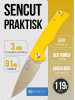 Нож SENCUT Praktisk, Satin, 9Cr18MoV, Coarse G10 Yellow Handle, S24019-2 Нож SENCUT Praktisk, Satin, 9Cr18MoV, Coarse G10 Yellow Handle, S24019-2