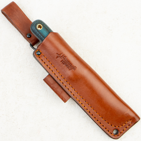 Нож Южный Крест Кефарт mini, VG10, Конвекс, Микарта Черно-Синяя, Насечка