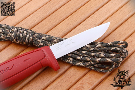 Нож Morakniv Basic 511 углерод. сталь, красный - купить в интернет-магазине Blademan