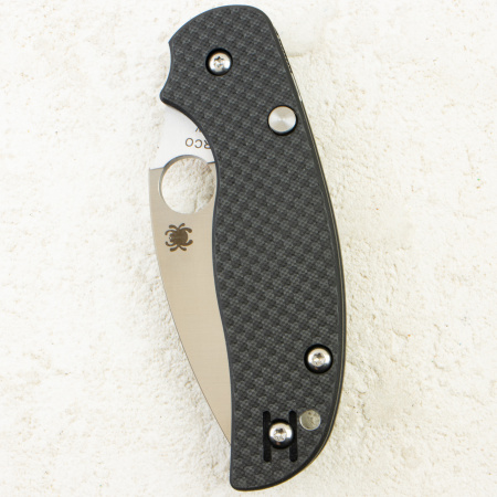Нож Spyderco Sage 6 Button Compression Lock, CPM S30V, Carbon/G10 Black Handle, C123CFBCLP