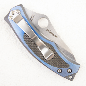 Нож Spyderco Vrango, S30V, Titanium Blue - складной туристические ножи из стали Нож Spyderco Vrango, S30V, Titanium Blue - складной туристические ножи из стали