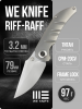 Нож WE Knife Riff-Raff, CPM 20CV, Titanium Bead Blasted