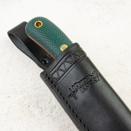 Нож Южный Крест Фил, VG-10, Micarta Emerald, Насечка