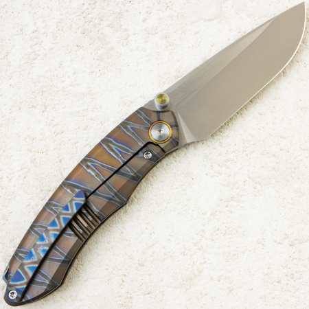 Нож Remette Wild Species, M390, Titanium Tiger Stripe Handle, WD108-C Нож Remette Wild Species, M390, Titanium Tiger Stripe Handle, WD108-C