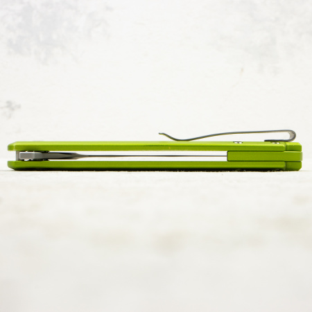Нож CIVIVI Praxis Button Lock, Nitro-V, Green Aluminum Handle, C18026E-3