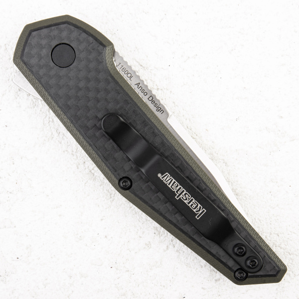 Нож Kershaw Fraxion, 8Cr13MoV, Satin, G10/Carbon Olive, 1160OL