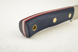 Нож Южный Крест ТКК, N690, Микарта Синяя, Насечка Нож Южный Крест ТКК, N690, Микарта Синяя, Насечка - купить в интернет-магазине Blademan