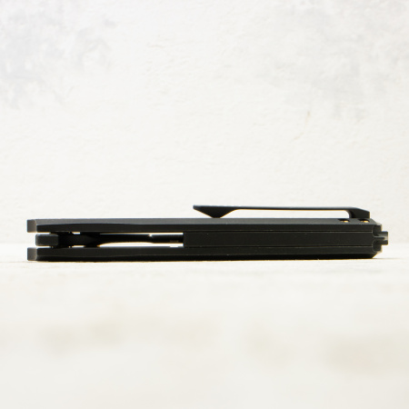 Нож WE Knife Quinseris, Satin M390, Titanium Black with Carbon Copper Inlay Handle, WE23093-1 Нож WE Knife Quinseris, Satin M390, Titanium Black with Carbon Copper Inlay Handle, WE23093-1