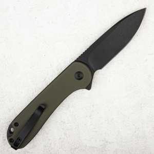 Нож CIVIVI Elementum 2 Button Lock, Nitro-V Black, G10 OD Green, C18062P-3 - складной туристические ножи из стали Нож CIVIVI Elementum 2 Button Lock, Nitro-V Black, G10 OD Green, C18062P-3 - складной туристические ножи из стали