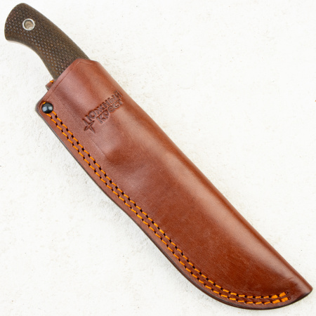 Нож Южный Крест Нессмук норд хантер, Convex, Elmax, Micarta Койот, Насечка, 231.1850.Elmax.K