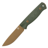 Нож HOT Knife Hoot, Cerakote Bronze, D2, Micarta Green Handle, Kydex