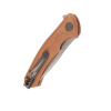 Нож Petrified Fish Warrior, Satin, K110, Micarta Brown Handle, PF949XKM-K110