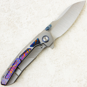 Нож Remette Kestrel, Satin, S35VN, Titanium Gray/Timascus Handle, RTPO-D Нож Remette Kestrel, Satin, S35VN, Titanium Gray/Timascus Handle, RTPO-D