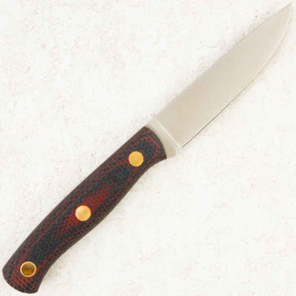 Нож Южный Крест Slender S, Elmax, Micarta Black/Red, Насечка