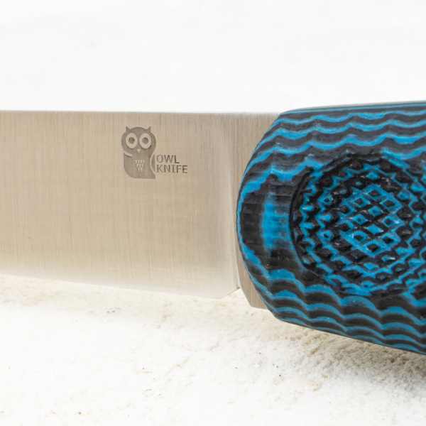 Нож OWL North F, CPR Cryo, G10 Black/Blue, Kydex