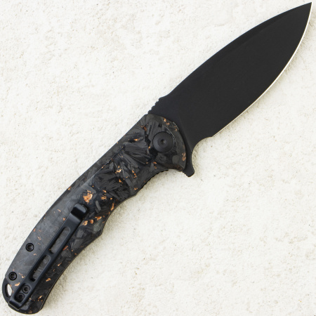 Нож CIVIVI Praxis, Black Stonewashed, 9Cr18MoV, Carbon/Resin Black Handle, C803I Нож CIVIVI Praxis, Black Stonewashed, 9Cr18MoV, Carbon/Resin Black Handle, C803I