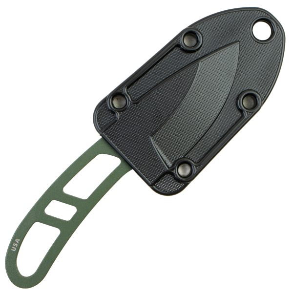 Скелетный нож ESEE Candiru, 1095 Carbon, OD Green