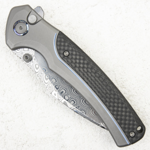 Нож WE Knife Ziffius, Damasteel (Hakkapella), Titanium/Twill Carbon Fiber. LIMITED EDITION - складной туристические ножи из стали Нож WE Knife Ziffius, Damasteel (Hakkapella), Titanium/Twill Carbon Fiber. LIMITED EDITION - складной туристические ножи из стали