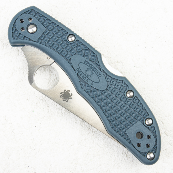 Нож Spyderco Delica 4, K390, FRN Blue, C11FPK390