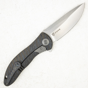 Нож WE Knife Synergy2v2, 20CV, Titanium Tiger Stripe - складной туристические ножи из стали Нож WE Knife Synergy2v2, 20CV, Titanium Tiger Stripe - складной туристические ножи из стали
