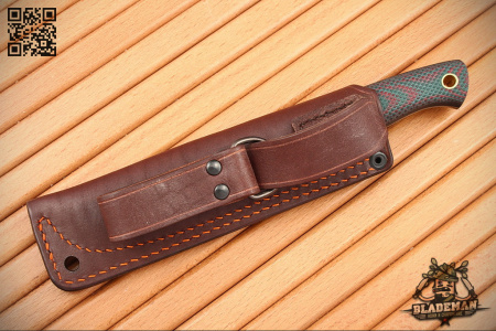 Южный Крест Caribou, N690, Конвекс, Микарта зелёно-красная, насечка - купить в интернет-магазине Blademan