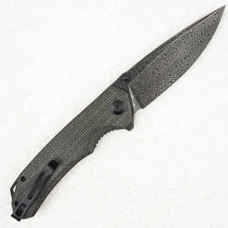 Нож CIVIVI Brazen, Damascus, Micarta Dark Green - купить в интернет-магазине Blademan