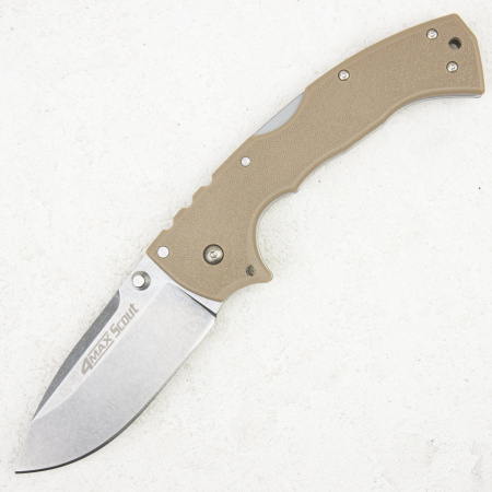 Нож Cold Steel 4-Max Scout, AUS 10A, Grive-Ex Desert Tan