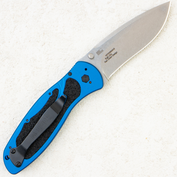 Нож Kershaw Blur, Stonewashed CPM MagnaCut, Blue Anodized Aluminum Handle, 1670NBMAG