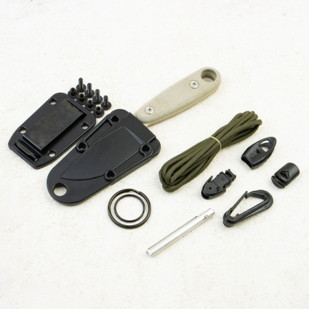 Esee Izula II with Kit, 1095 Carbon, Desert Tan