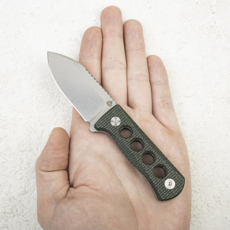 Нож QSP Canary, 14C28N, Micarta Green